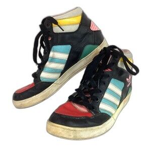 Adidas Originals Hardcourt Hi -Women's Sz 7 -Multicolor Basketball Shoes- FV7292